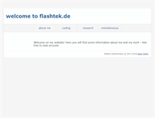 Tablet Screenshot of flashtek.de